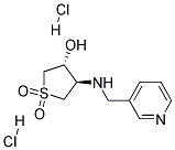 trans-1,1-Dioxo-4-[(pyridin-3-ylmethyl)-amino]-tetrahydrothiophen-3-ol dihydrochloride 结构式
