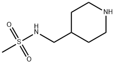 N-(哌啶-4-甲基)甲烷磺酰胺盐酸盐 结构式