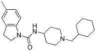 N-[1-(CYCLOHEXYLMETHYL)PIPERIDIN-4-YL]-5-METHYLINDOLINE-1-CARBOXAMIDE 结构式