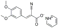 Pyridinium 2-cyano-3-(3,4-dimethoxyphenyl)acrylate 结构式