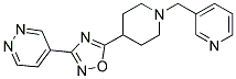 4-(5-[1-(PYRIDIN-3-YLMETHYL)PIPERIDIN-4-YL]-1,2,4-OXADIAZOL-3-YL)PYRIDAZINE 结构式