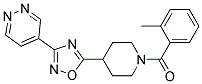 4-(5-[1-(2-METHYLBENZOYL)PIPERIDIN-4-YL]-1,2,4-OXADIAZOL-3-YL)PYRIDAZINE 结构式