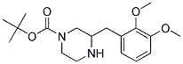 3-(2,3-DIMETHOXY-BENZYL)-PIPERAZINE-1-CARBOXYLIC ACID TERT-BUTYL ESTER 结构式