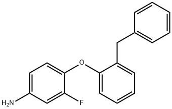 4-(2-BENZYLPHENOXY)-3-FLUOROANILINE 结构式
