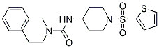 N-[1-(2-THIENYLSULFONYL)PIPERIDIN-4-YL]-3,4-DIHYDROISOQUINOLINE-2(1H)-CARBOXAMIDE 结构式