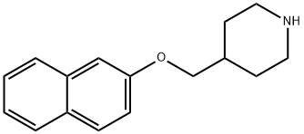 4-[(2-NAPHTHYLOXY)METHYL]PIPERIDINE 结构式