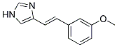 4-[2-(3-METHOXY-PHENYL)-VINYL]-1H-IMIDAZOLE 结构式