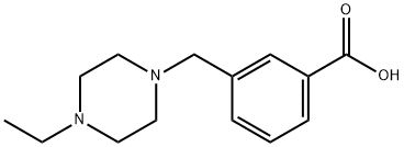 3-((4-乙基哌嗪-1-基)甲基)苯甲酸 结构式