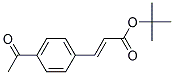 (E)-3-(4-Acetyl-phenyl)-acrylic acid tert-butyl ester 结构式