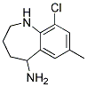 9-CHLORO-7-METHYL-2,3,4,5-TETRAHYDRO-1H-BENZO[B]AZEPIN-5-YLAMINE 结构式