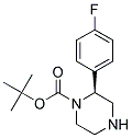 (S)-2-(4-FLUORO-PHENYL)-PIPERAZINE-1-CARBOXYLIC ACID TERT-BUTYL ESTER 结构式