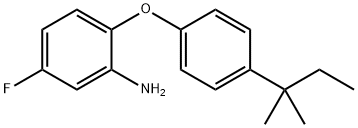 5-FLUORO-2-[4-(TERT-PENTYL)PHENOXY]ANILINE 结构式