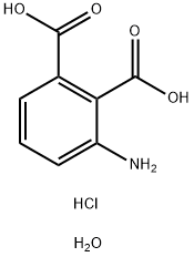 3-氨基邻苯二甲酸盐酸盐二水合物 结构式