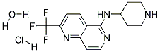 N-(piperidin-4-yl)-2-(trifluoromethyl)-1,6-naphthyridin-5-aminehydrochloridehydrate