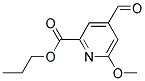 4-FORMYL-6-METHOXY-PYRIDINE-2-CARBOXYLIC ACID PROPYL ESTER 结构式