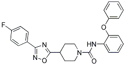 4-[3-(4-FLUOROPHENYL)-1,2,4-OXADIAZOL-5-YL]-N-(2-PHENOXYPHENYL)PIPERIDINE-1-CARBOXAMIDE 结构式