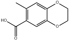 7-甲基-2,3-二氢苯并[B][1,4]二噁英-6-羧酸 结构式