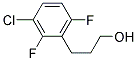 3-(3-CHLORO-2,6-DIFLUORO-PHENYL)-PROPAN-1-OL 结构式