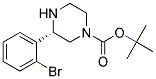 (S)-3-(2-BROMO-PHENYL)-PIPERAZINE-1-CARBOXYLIC ACID TERT-BUTYL ESTER 结构式