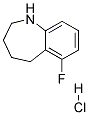 6-FLUORO-2,3,4,5-TETRAHYDRO-1H-BENZO[B]AZEPINE HYDROCHLORIDE 结构式