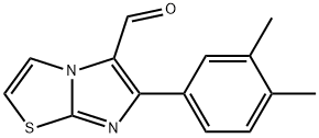 6-(3,4-二甲基苯基)咪唑并[2,1-B]噻唑-5-甲醛 结构式