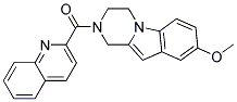 8-METHOXY-2-(QUINOLIN-2-YLCARBONYL)-1,2,3,4-TETRAHYDROPYRAZINO[1,2-A]INDOLE 结构式