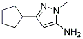 5-CYCLOPENTYL-2-METHYL-2H-PYRAZOL-3-YLAMINE 结构式