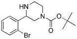 3-(2-BROMO-PHENYL)-PIPERAZINE-1-CARBOXYLIC ACID TERT-BUTYL ESTER 结构式