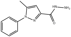 5-METHYL-1-PHENYLPYRAZOLE-3-CARBOHYDRAZIDE 结构式