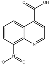 8-硝基喹啉-4-羧酸 结构式