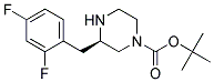 (R)-3-(2,4-DIFLUORO-BENZYL)-PIPERAZINE-1-CARBOXYLIC ACID TERT-BUTYL ESTER 结构式