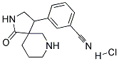 3-(1-OXO-2,7-DIAZASPIRO[4.5]DECAN-4-YL)BENZONITRILE HYDROCHLORIDE 结构式