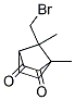 7-(BROMOMETHYL)-1,7-DIMETHYLBICYCLO[2.2.1]HEPTANE-2,3-DIONE 结构式