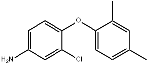 3-氯-4-(2,4-二甲基苯氧基)苯胺 结构式