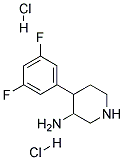 4-(3,5-DIFLUOROPHENYL)PIPERIDIN-3-AMINE DIHYDROCHLORIDE 结构式