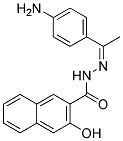 3-Hydroxy-naphthalene-2-carboxylic acid [1-(4-amino-phenyl)-ethylidene]-hydrazide 结构式