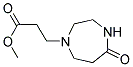 HEXAHYDRO-5-OXO-1,4-DIAZEPIN-1-PROPANOIC ACID, METHYL ESTER 结构式