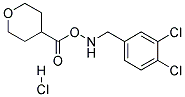 4-(3,4-DICHLORO-BENZYLAMINO)-TETRAHYDRO-PYRAN-4-CARBOXYLIC ACID HYDROCHLORIDE 结构式