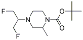 4-(2-FLUORO-1-FLUOROMETHYL-ETHYL)-2-METHYL-PIPERAZINE-1-CARBOXYLIC ACID TERT-BUTYL ESTER 结构式