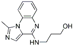 3-[(1-METHYLIMIDAZO[1,5-A]QUINOXALIN-4-YL)AMINO]PROPAN-1-OL 结构式