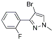 4-Bromo-3-(2-fluorophenyl)-1-methyl-1H-pyrazole 结构式