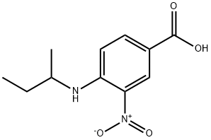 4-SEC-BUTYLAMINO-3-NITRO-BENZOIC ACID 结构式