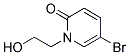 5-BROMO-1-(2-HYDROXYETHYL)PYRIDIN-2(1H)-ONE 结构式