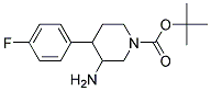 TERT-BUTYL 3-AMINO-4-(4-FLUOROPHENYL)PIPERIDINE-1-CARBOXYLATE 结构式