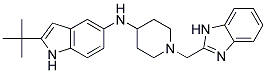 N-[1-(1H-BENZIMIDAZOL-2-YLMETHYL)PIPERIDIN-4-YL]-2-TERT-BUTYL-1H-INDOL-5-AMINE 结构式