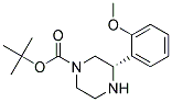 (S)-3-(2-METHOXY-PHENYL)-PIPERAZINE-1-CARBOXYLIC ACID TERT-BUTYL ESTER 结构式