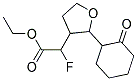 FLUORO-[2-(2-OXO-CYCLOHEXYL)-TETRAHYDRO-FURAN-3-YL]-ACETIC ACID ETHYL ESTER 结构式