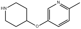 6-METHYL-3-PYRIDINYL 4-PIPERIDINYL ETHER 结构式