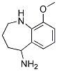 9-METHOXY-2,3,4,5-TETRAHYDRO-1H-BENZO[B]AZEPIN-5-YLAMINE 结构式