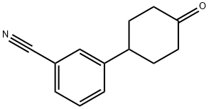 3-(4-OXO-CYCLOHEXYL)-BENZONITRILE 结构式